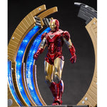Figura de acción coleccionable de la serie aniversario de ZD Toys: plataforma de armadura de desmontaje circular de Iron Man MK6 (1928), altura 20 cm (miniatura)