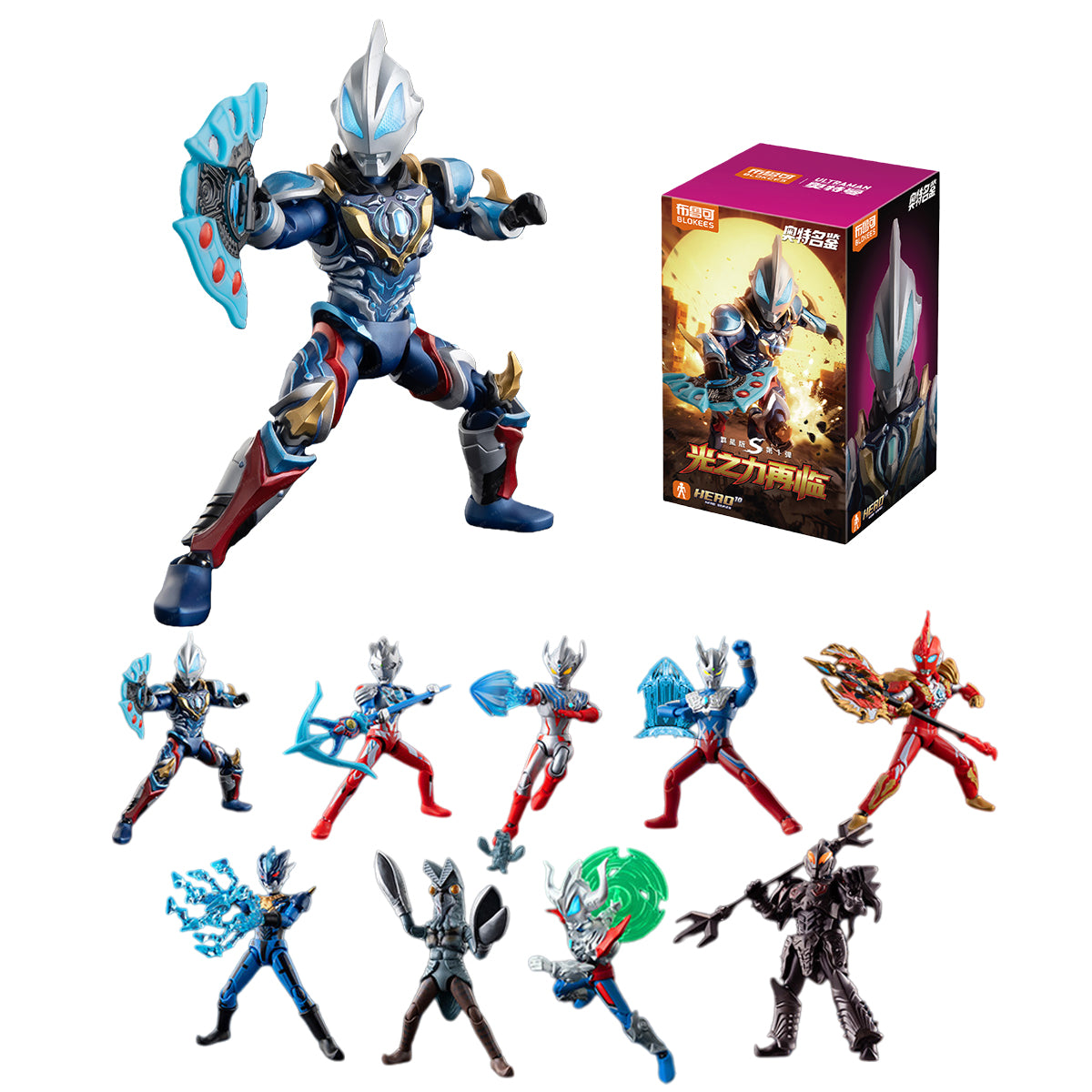Blokees 73121 Ultraman Galaxy Ver. Wave 1 Light Power Returns Blind Box Figure