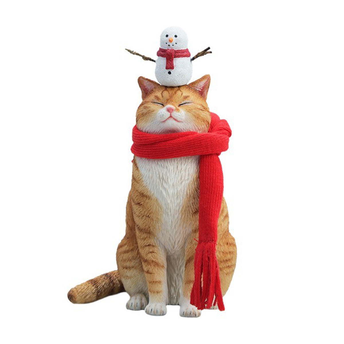 JXK Warm Cat in Winter Corner JXK349 Collectible Animal Figurine