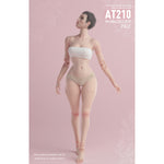 Figura de acción femenina Worldbox con cuerpo estándar, busto mediano, piel pálida y cintura articulada de abeja.