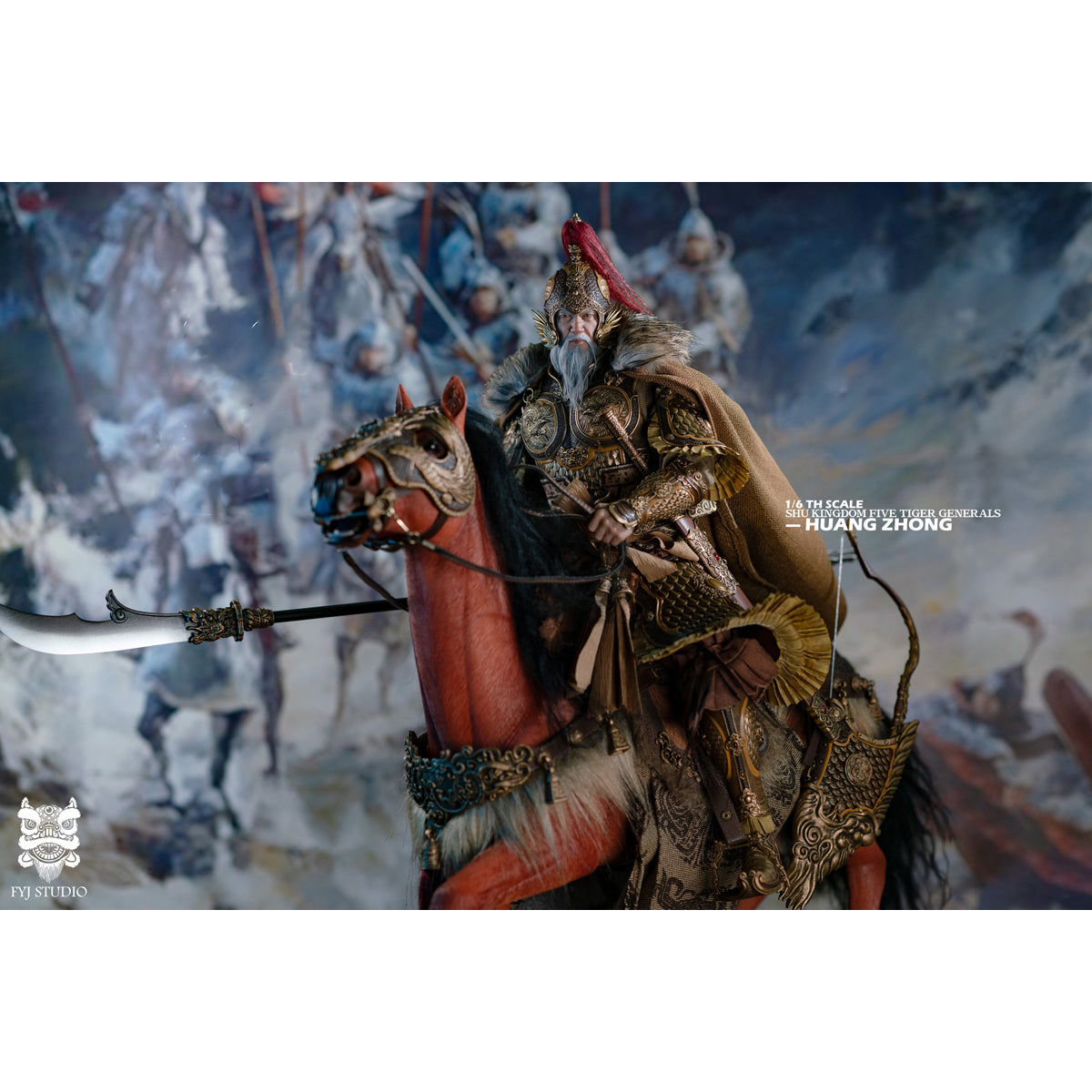 FYJ-STUDIO FYJ 002 Three Kingdoms General Of The Western Expedition Huang Zhong Bow And Arrow Falcon 1/6 Scale Action Figure