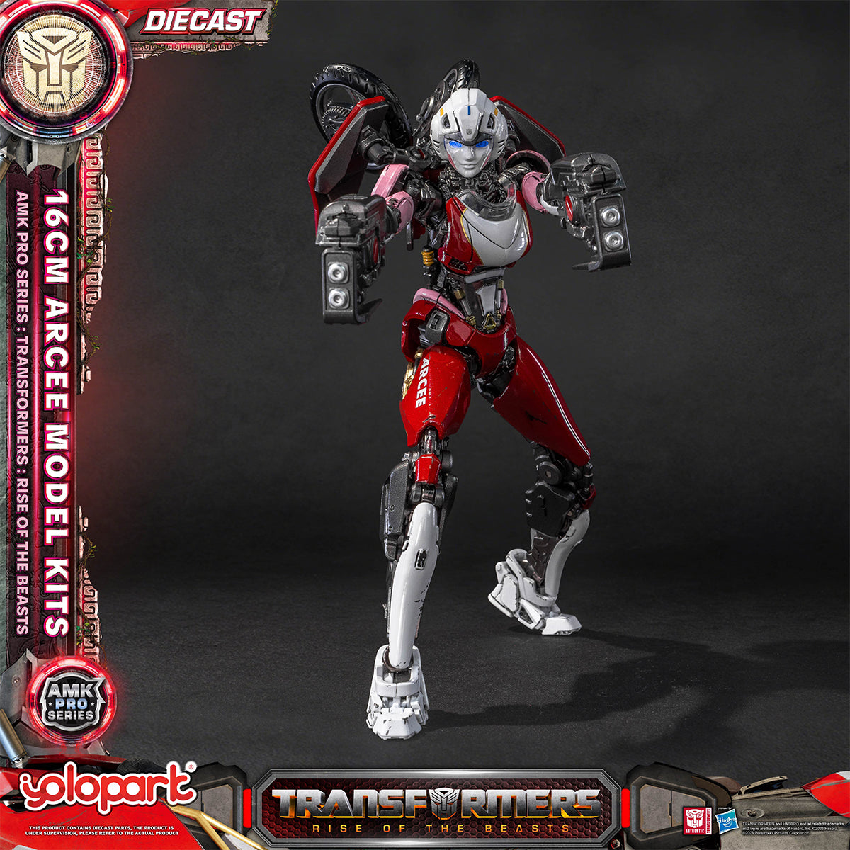 Yolopark AMK PRO Series Transformers: Rise of the Beasts Arcee Pre‑assembled Model Kits