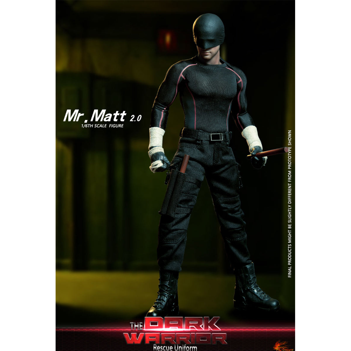 Hot Heart The Dark Warrior Rescue Uniform New Revision Normal Edition Action Figures
