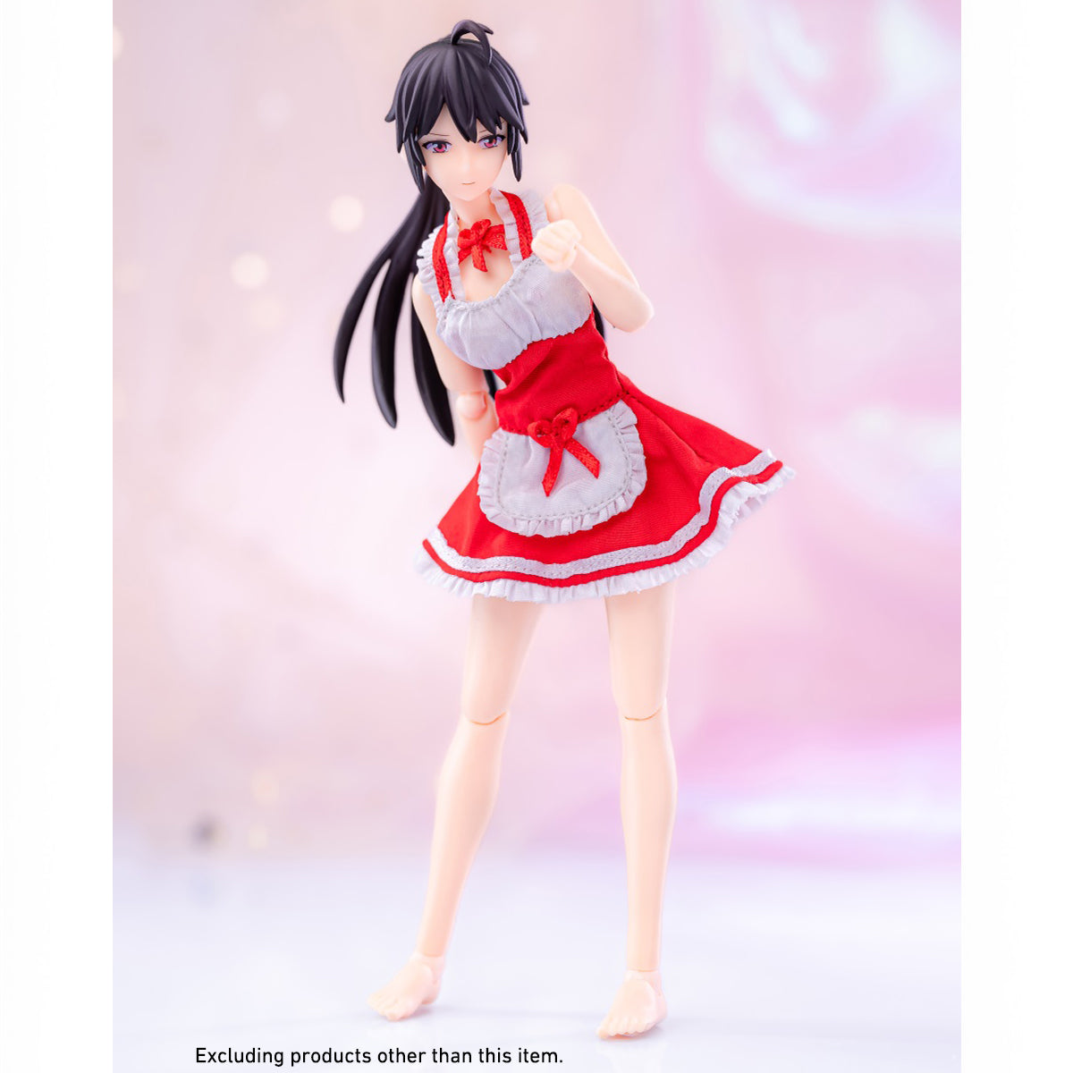 HASUKI 1/12 Maid Outfit Doll Clothes Costume Accessory for 6-inches Figure