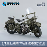 ZYTOYS ZY8038 1/6 motorcycle and bag options — ZY8038A motorcycle side view