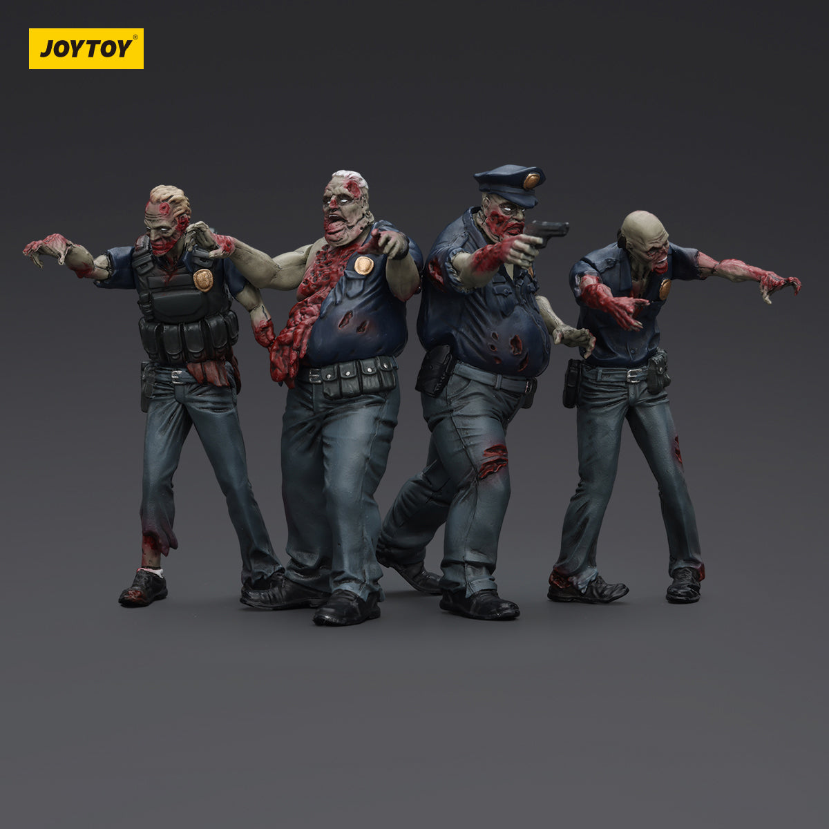 (Only Shipped to the US) JOYTOY 1/25 Dark Source Zombie Fiqure Police (Male) JT01635 Action Figures