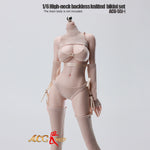 JIAOUDOLL High-Neck Backless Knitted Sweater Bodysuit Open Back Leotard (ACG-55) Fits 1/6 Scale 12 TBLeague/Jiaou Doll Action Figures