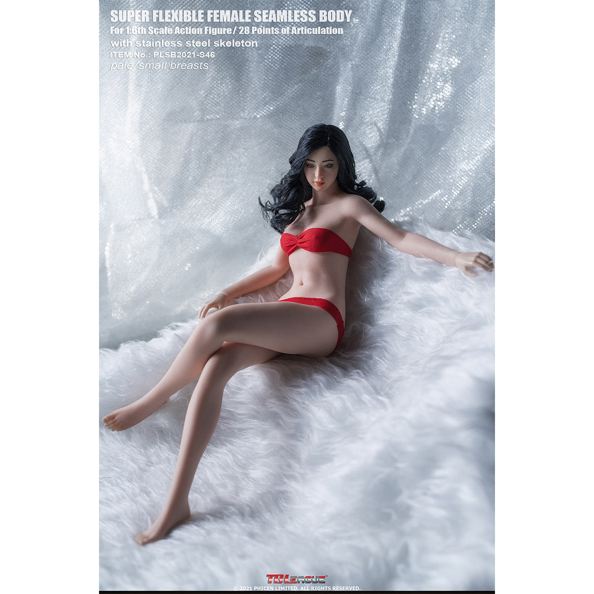 TBLeague Seamless Female Small Bust Proportional Body S46 S47 Detachable Feet and Headless 1/6 Scale Action Figure Body
