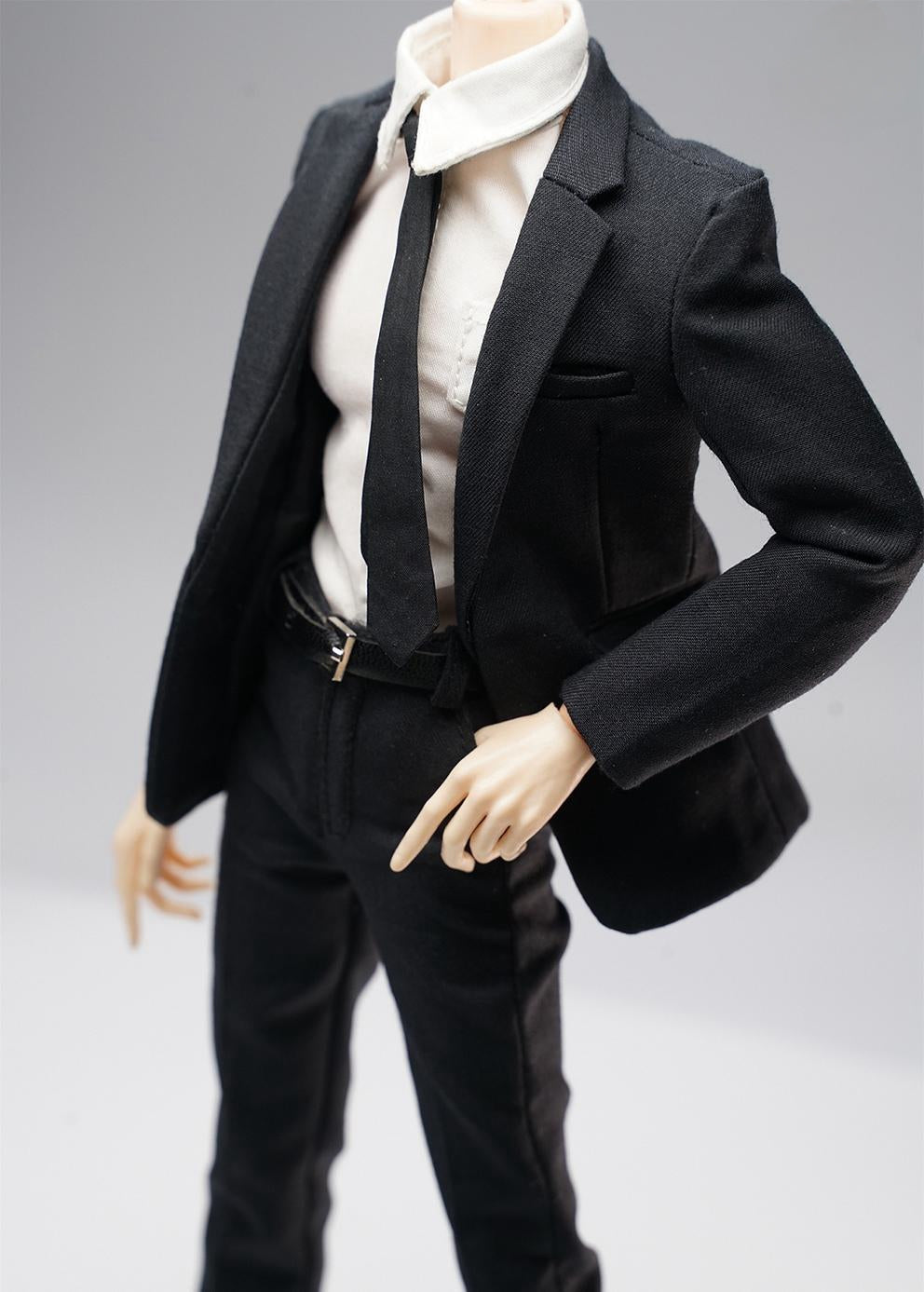 HiPlay 1/6 Scale Figure Doll Clothes: Black Gentleman's Suit for 12-Inch Collectible Action Figure clr02