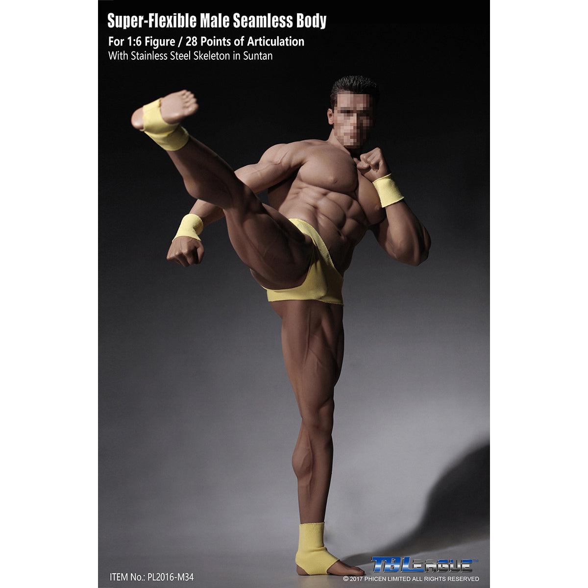 TBLeague, Seamless Male Muscular Body Suntan-Skin, Action Figures Body