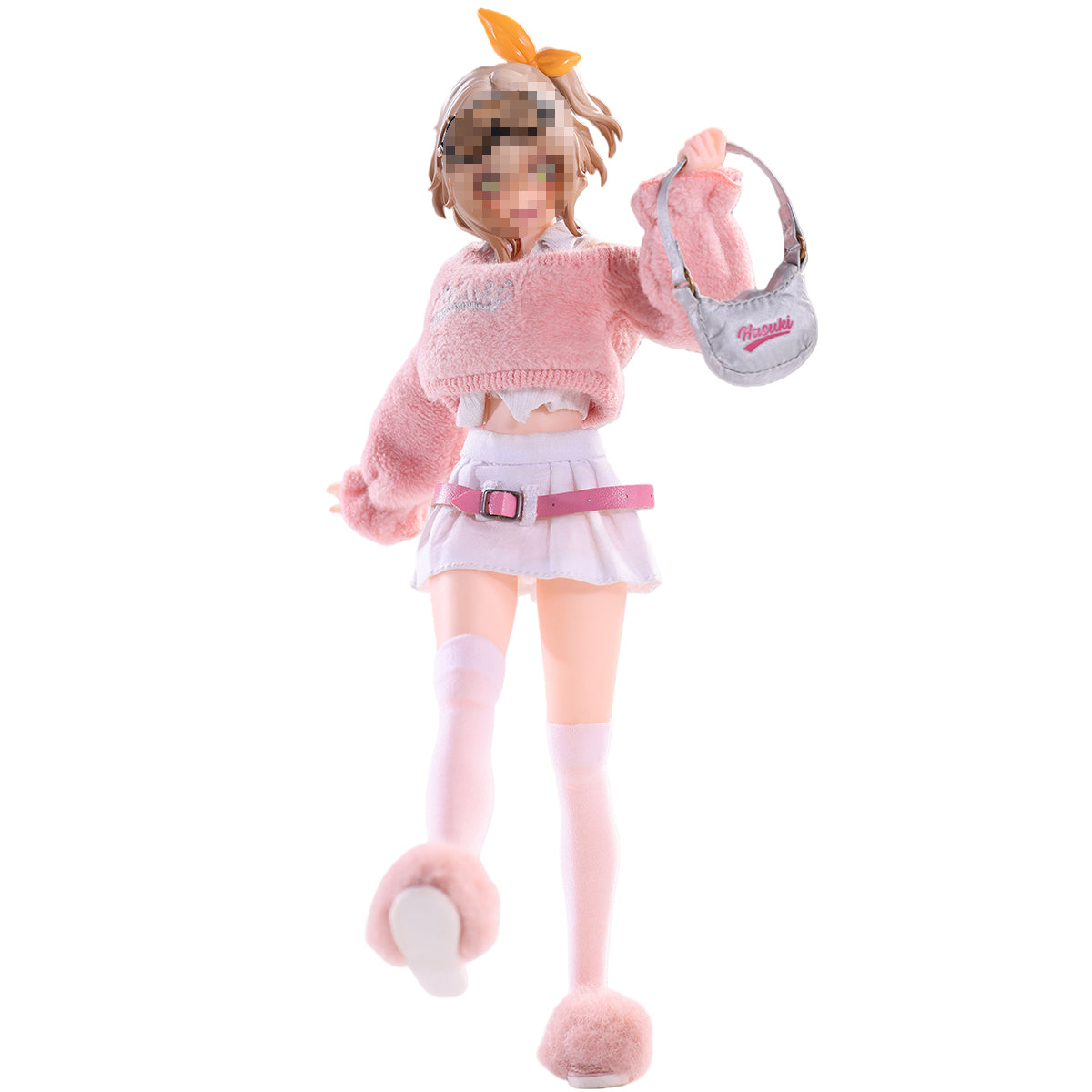 HASUKI Pink Sexy Girl Outfit Set CS020 Doll Clothes Accessory 1/12 Scale Fit Action Figure