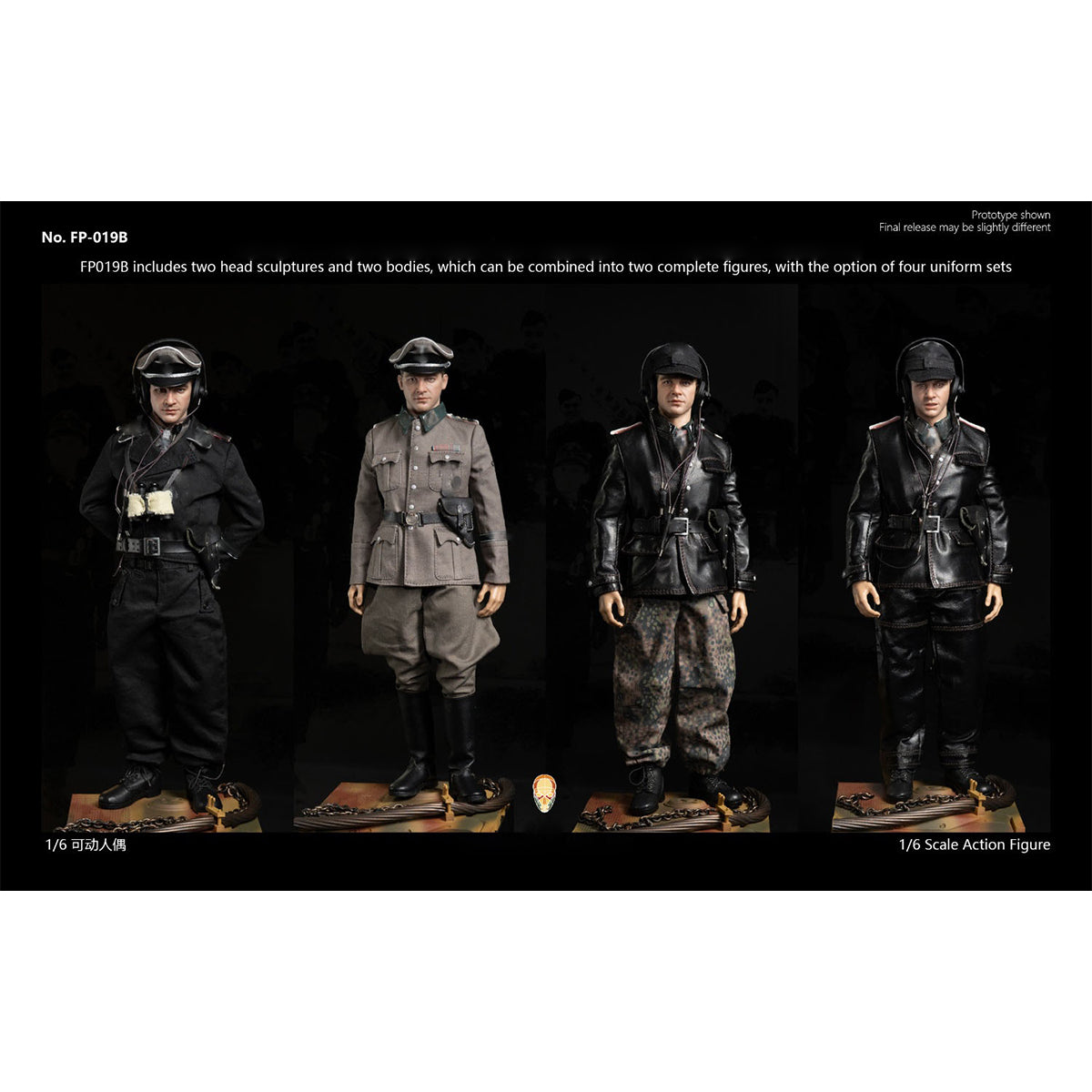 LPMW Facepool Figure Discover History Series Panzer Ace Tiger Tank Commander Wittmann Special Edition Action Figures