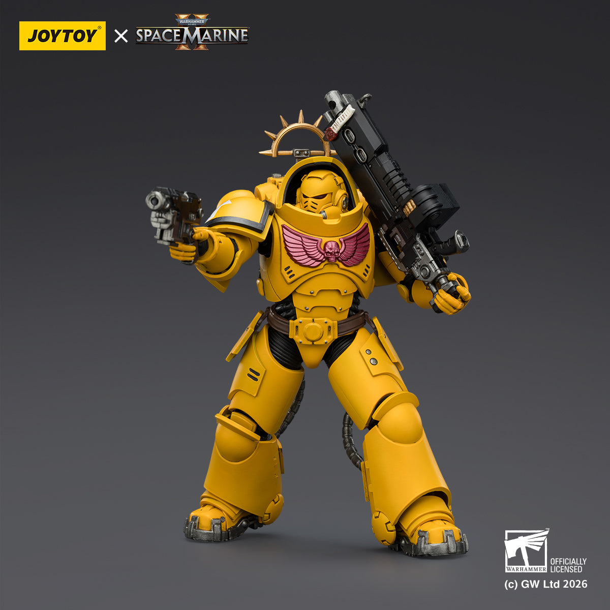 JOYTOY Warhammer 40,000: Space Marine 2 Heavy Intercessor with Heavy Bolt Rifle and Bolt Pistol (Game Edition) 1/18 Scale Action Figure