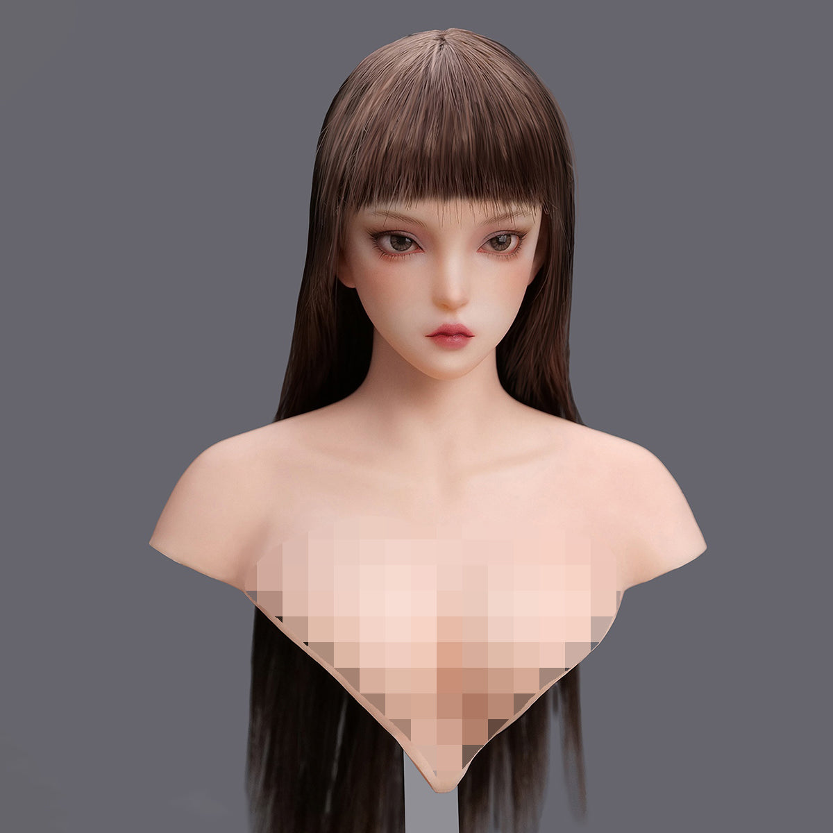 Escultura de cabeza femenina asiática con ojos móviles de YMTOYS - Xiaonan (Versión D) para figuras