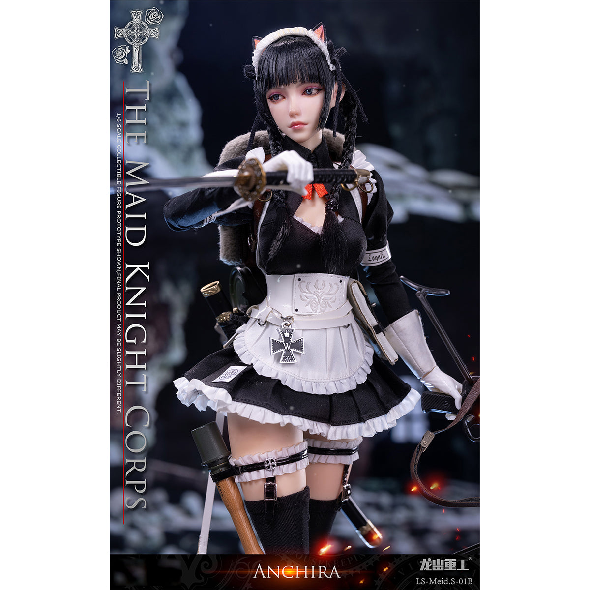 LONGSHANJINSHU The Maid Knight Corps - Grenade ANCHIRA LS-Meid.S-01B 1/6 Scale Action Figure