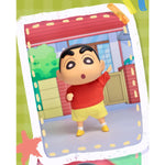 IO CREATIONS Crayon Shin-chan QQ Bouncy Series, Touru Kazama & Nohara Shinnosuke, Movable Soft Vinyl Dress-Up Action Figures