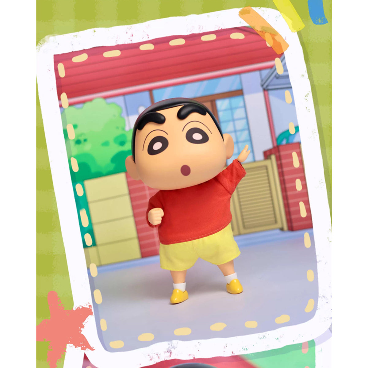 IO CREATIONS Crayon Shin-chan QQ Bouncy Series, Touru Kazama & Nohara Shinnosuke, Movable Soft Vinyl Dress-Up Action Figures