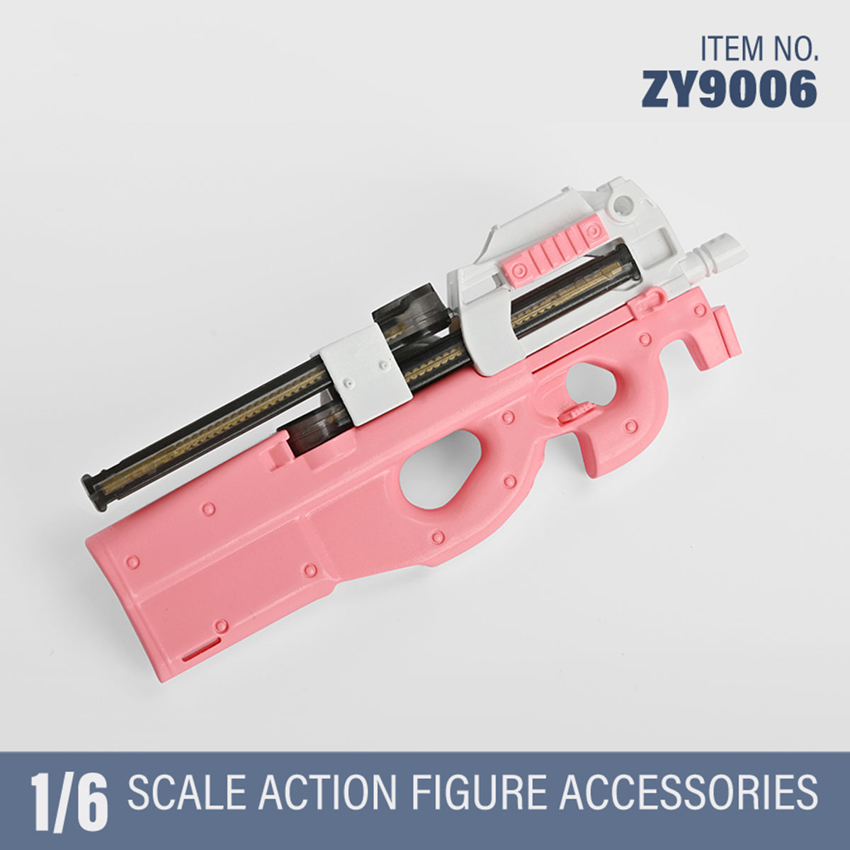 ZYTOYS, AK47 Assault Rifle/P90 WWII Gun Rifle Weapon Gun Model Doll Accessory for 12-inches Action Figurine