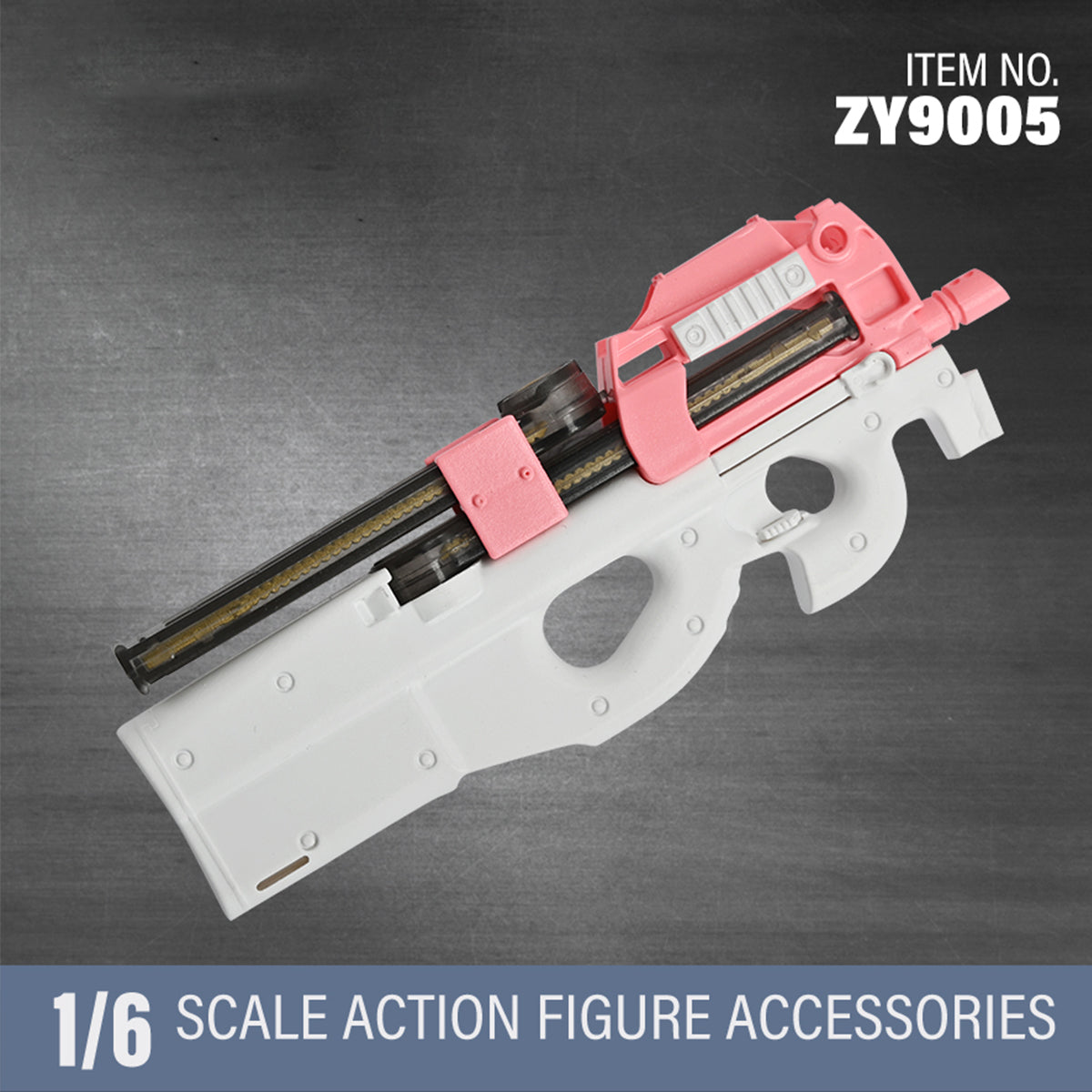 ZYTOYS, AK47 Assault Rifle/P90 WWII Gun Rifle Weapon Gun Model Doll Accessory for 12-inches Action Figurine