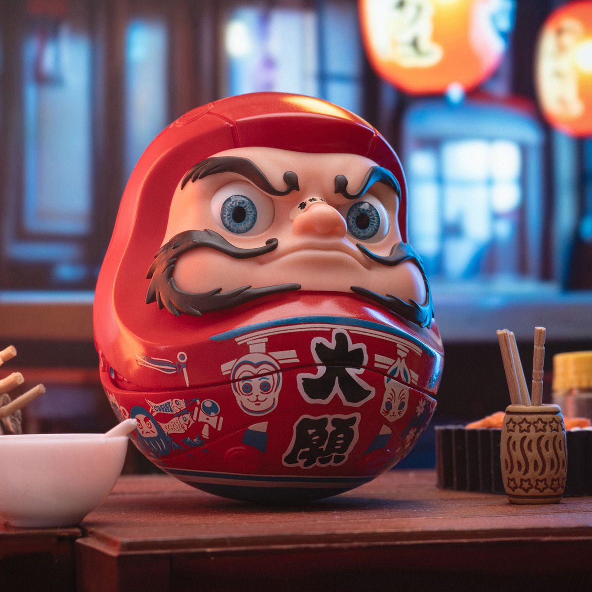 YUANXINSHI Authentic Dharma Style Series Great Wish Daruma Statue