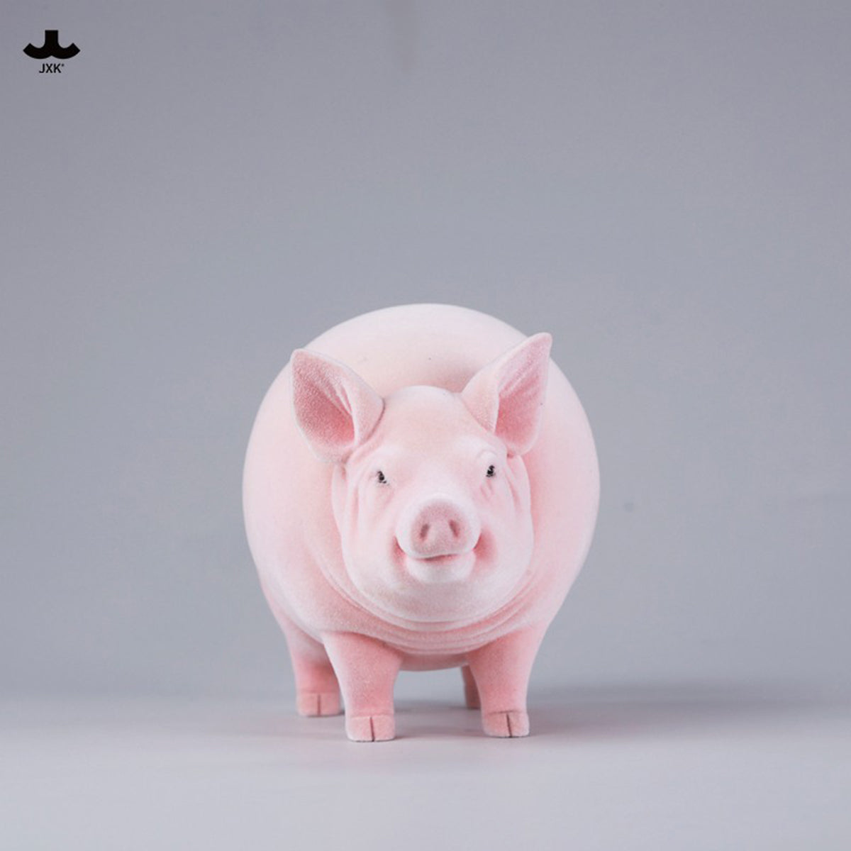 JXK Plump and Round Fat Pig (JXK343) Static Expertly Hand-Painted Lifelike Animal Figurine