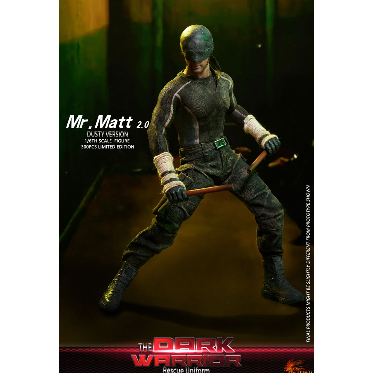Hot Heart The Dark Warrior Rescue Uniform New Revision Dusty Edition Action Figures