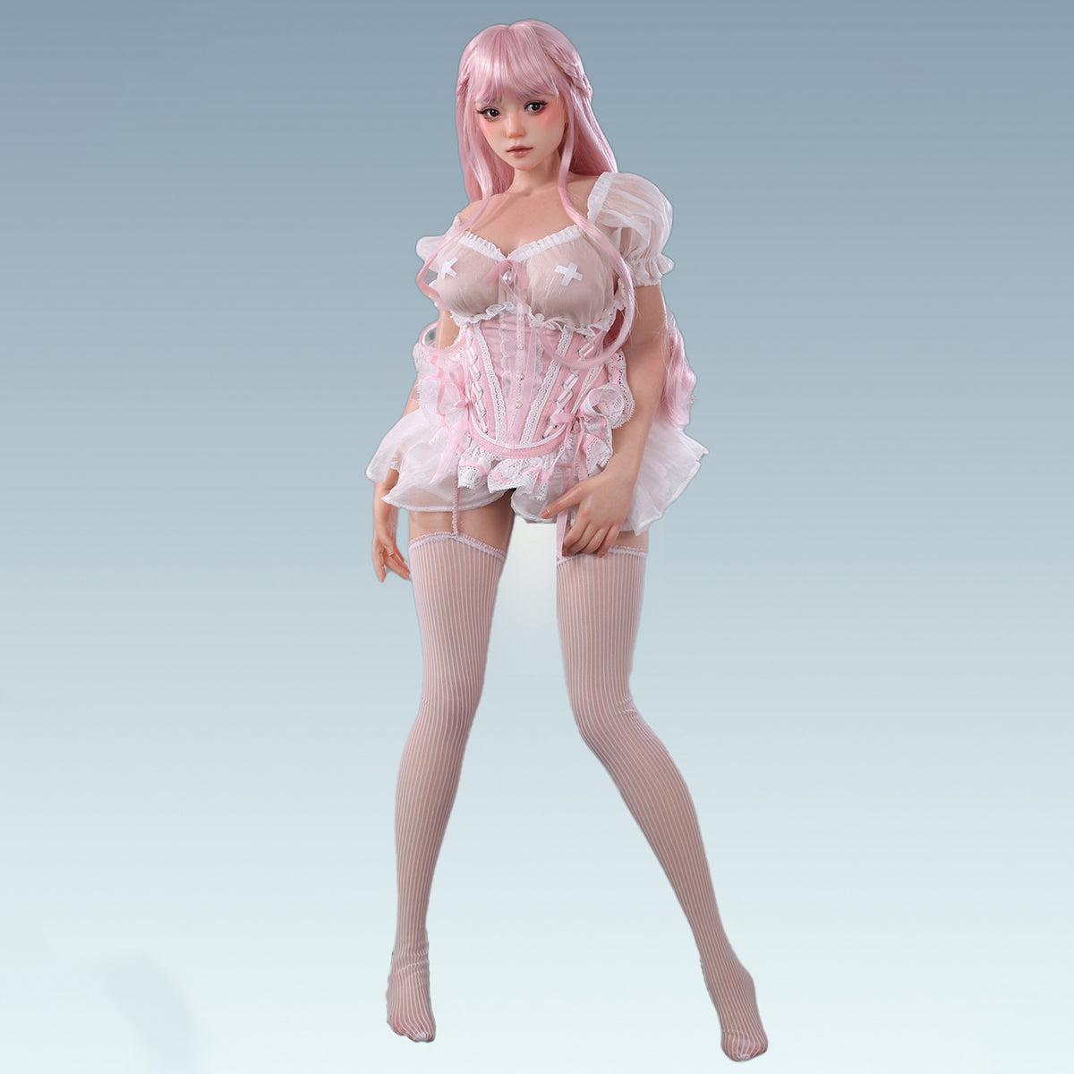 Minova, Miyo Main Doll + Official Outfit Set + Precision Finger Bones (movable fingers) + Hair Implant, 1/3 Scale Figure Full Set