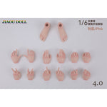JIAOUDOLL Female Soldier Figure Hands & Feet Accessory Pack 4.0 Premium Hand Set JOQ-H04 1/6 Scale Fit Action Figure