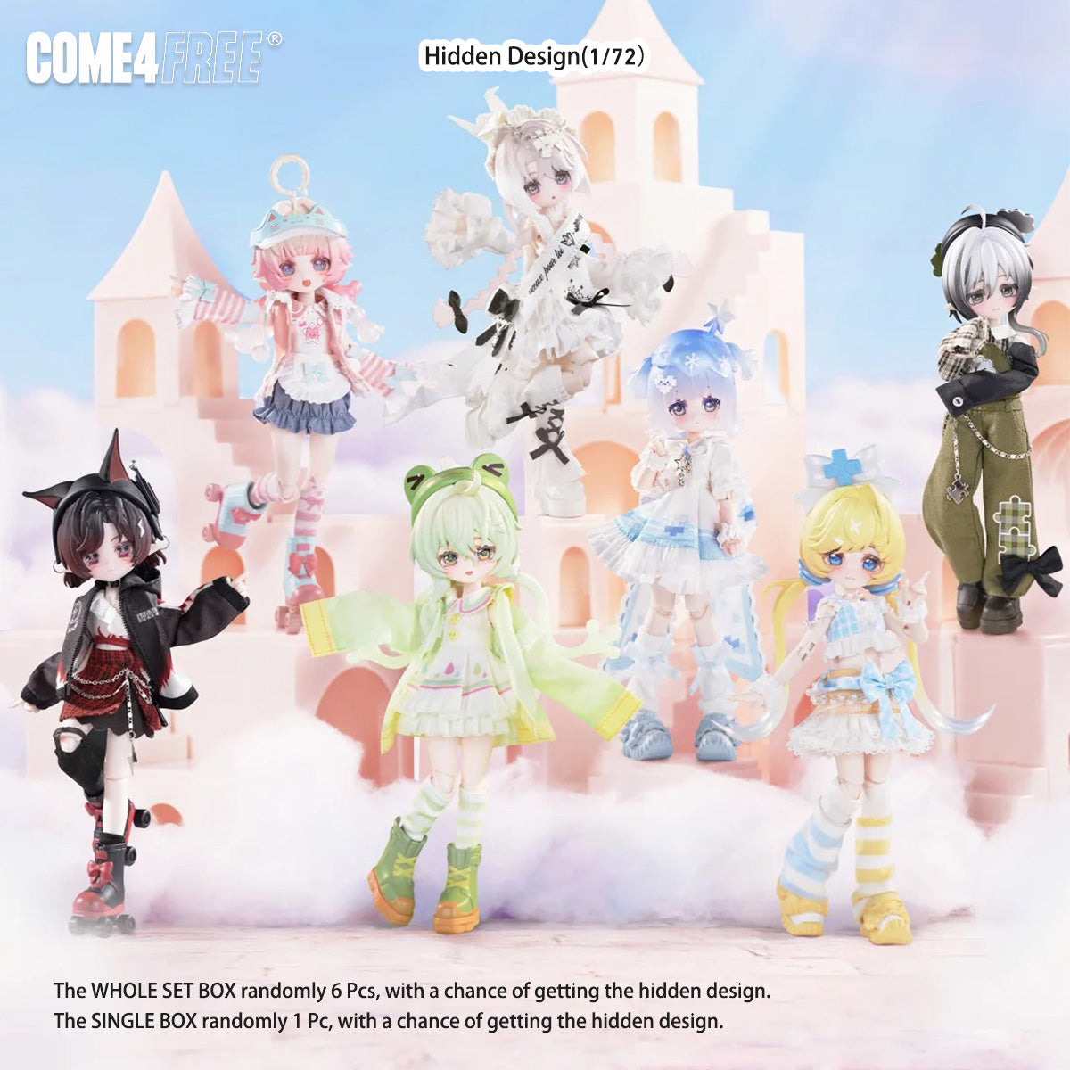 COME4FREE Minty Childhood Memories Series 1/12 BJD Blind Box Figures
