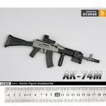 ZYTOYS, AK74M Russian Assault Rifle, Doll Accessory for 12-inches Action Figurine