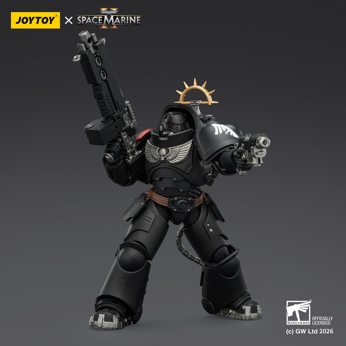 JOYTOY Warhammer 40,000: Space Marine 2 Heavy Intercessor with Heavy Bolt Rifle and Bolt Pistol (Game Edition) 1/18 Scale Action Figure