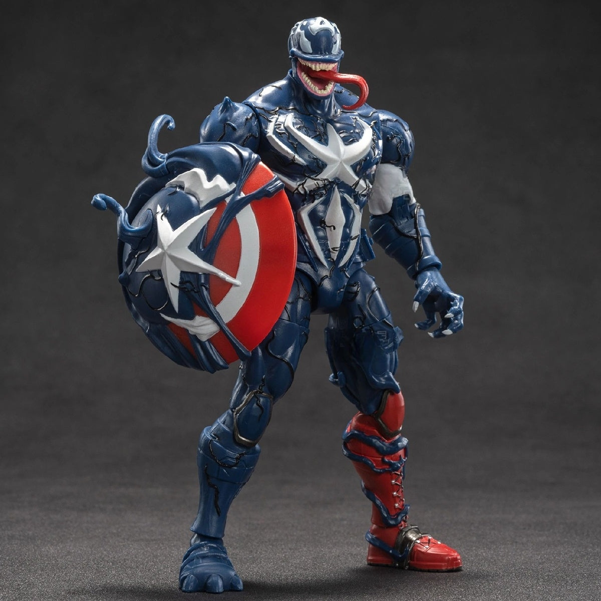 Only Shipped to the US) ZD Toys 1/10 Venomized Capt. America Action F