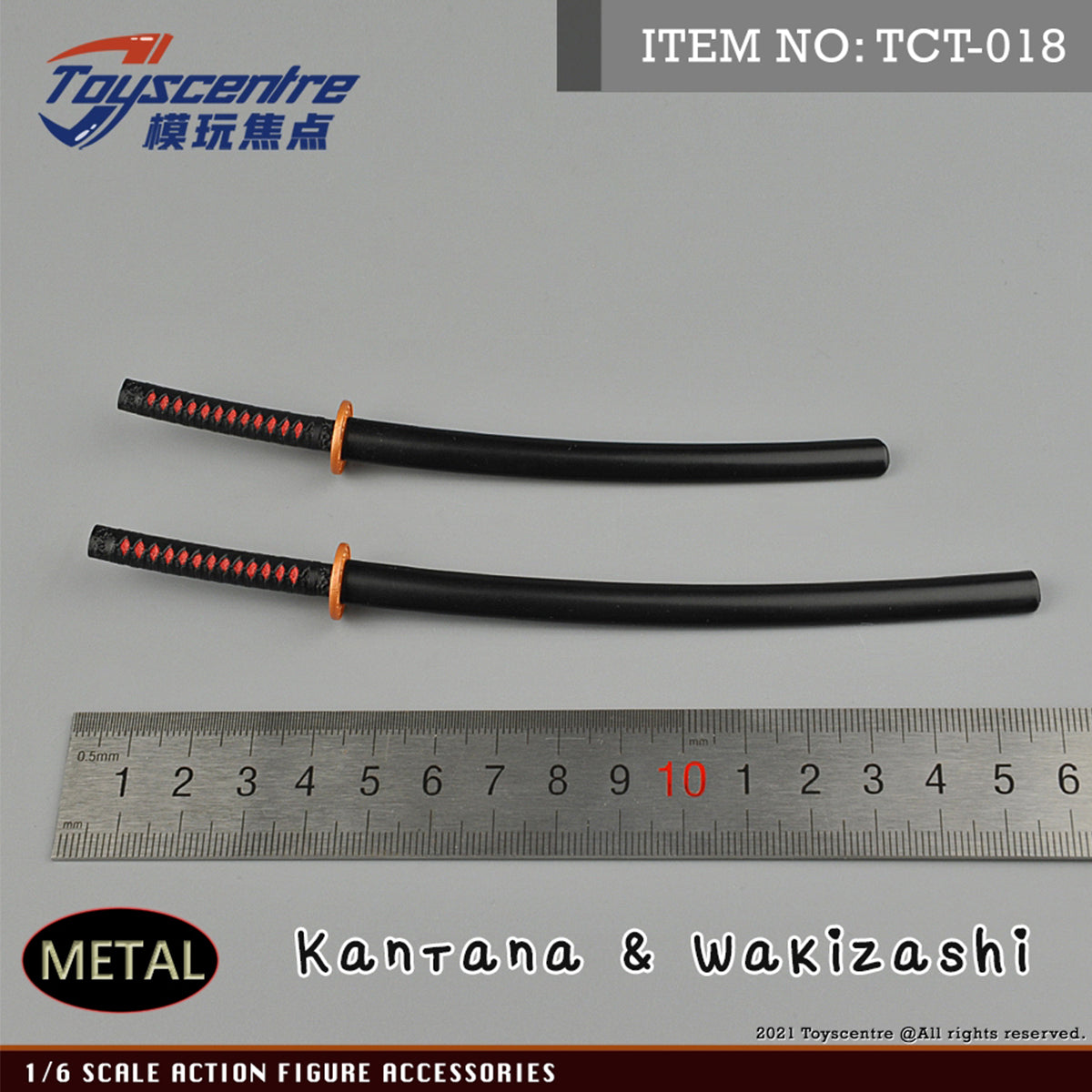 Toyscentre, Samurai Sword Long Version Model, Doll Accessory for 12-inches Action Figurine