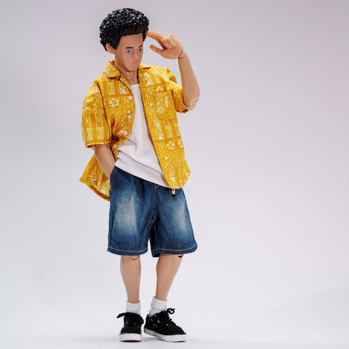その他 Trickyman12 Denim accessories 1/6 TrickyMan12 Fashion Figure Set - Hawaiian Shirt Outfit Set 1