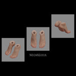 VSTOYS Female Foot Model Wheat Color for Action Figures