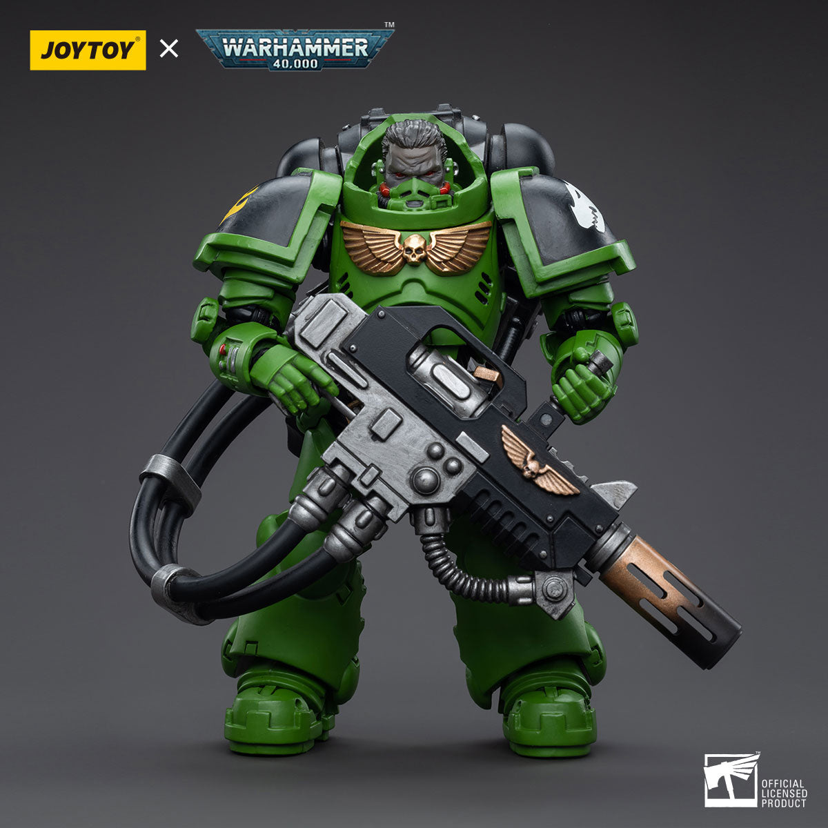 JOYTOY Salamanders Eradicators Sergeant Bragar/Brother T'Kren/Captain Adrax Agatone 1/18 Scale Action Figure