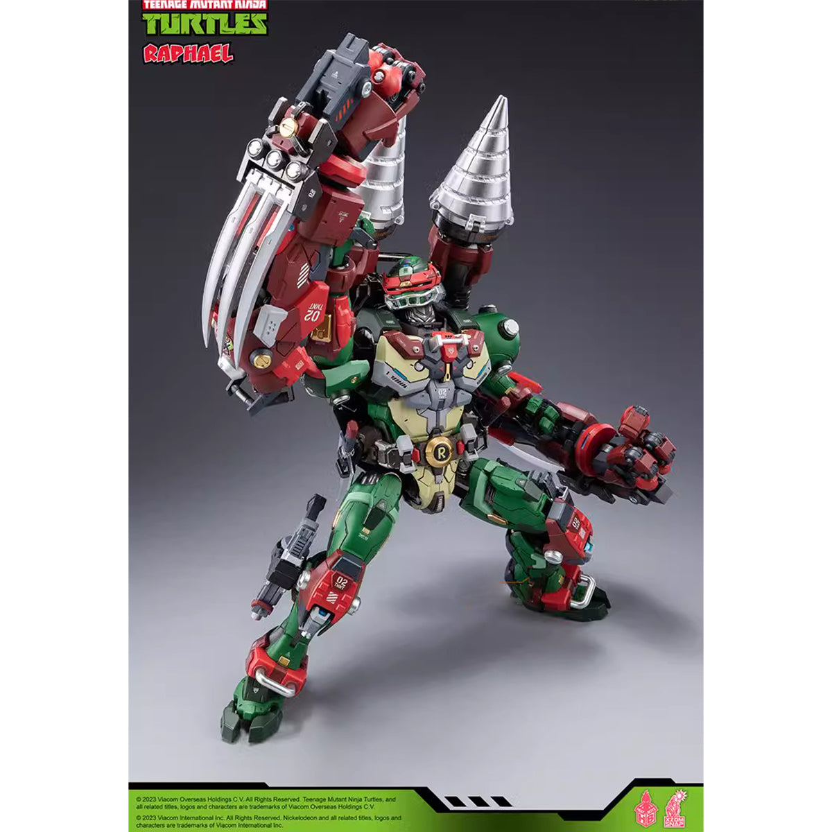 (Only Shipped to the US) HEATBOYS Mecha Alloy Armor TMNT Raphael HB0013 Action Figure