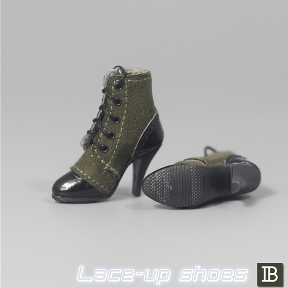 ZYTOYS, Female Doll Mid-tube Lace-up High Heel Shoes, Doll Accessory for 12-inches Action Figurine