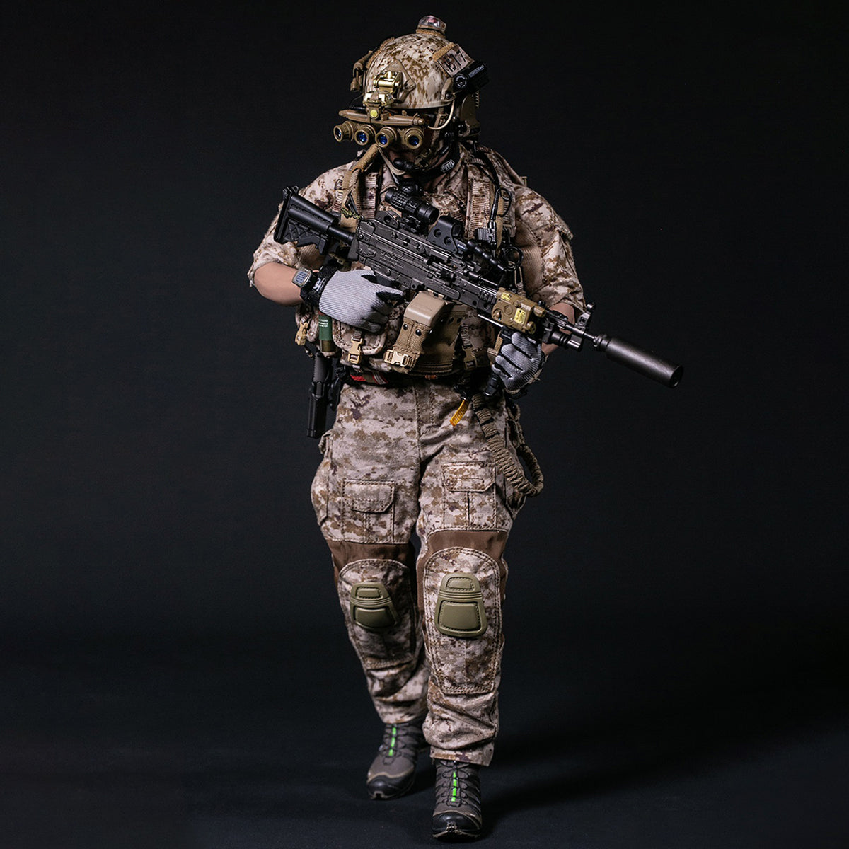 Figuras de acción del artillero DAMTOYS Operation Neptune Spear Geronimo MK46 MOD1