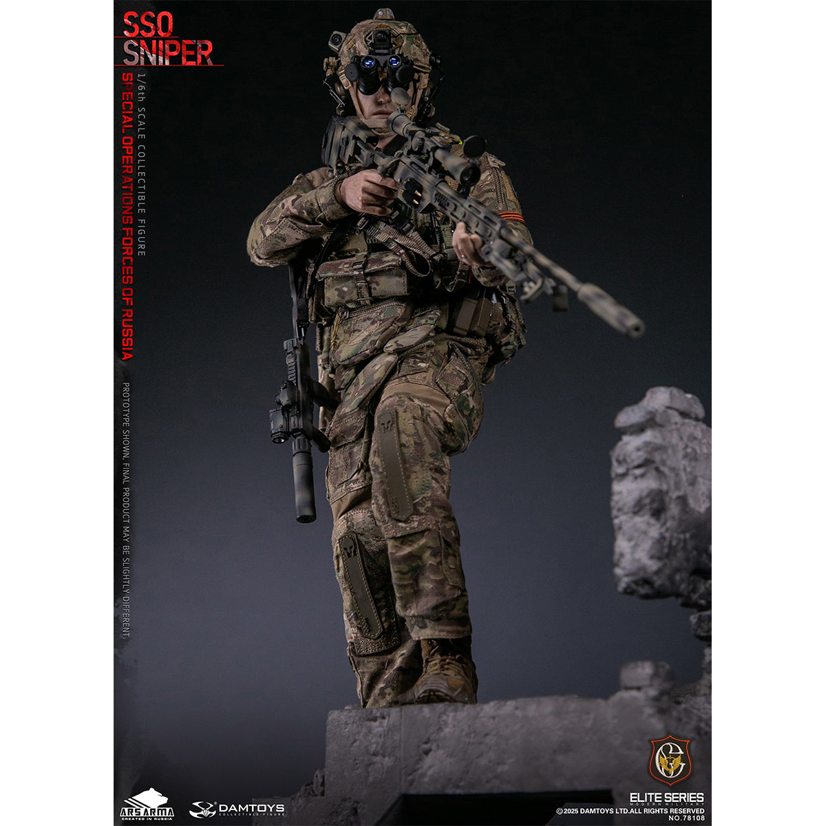 DAMTOYS & ARS ARMA 1/6 Special Operations Forces Of Russia (SSO) Sniper Action Figures