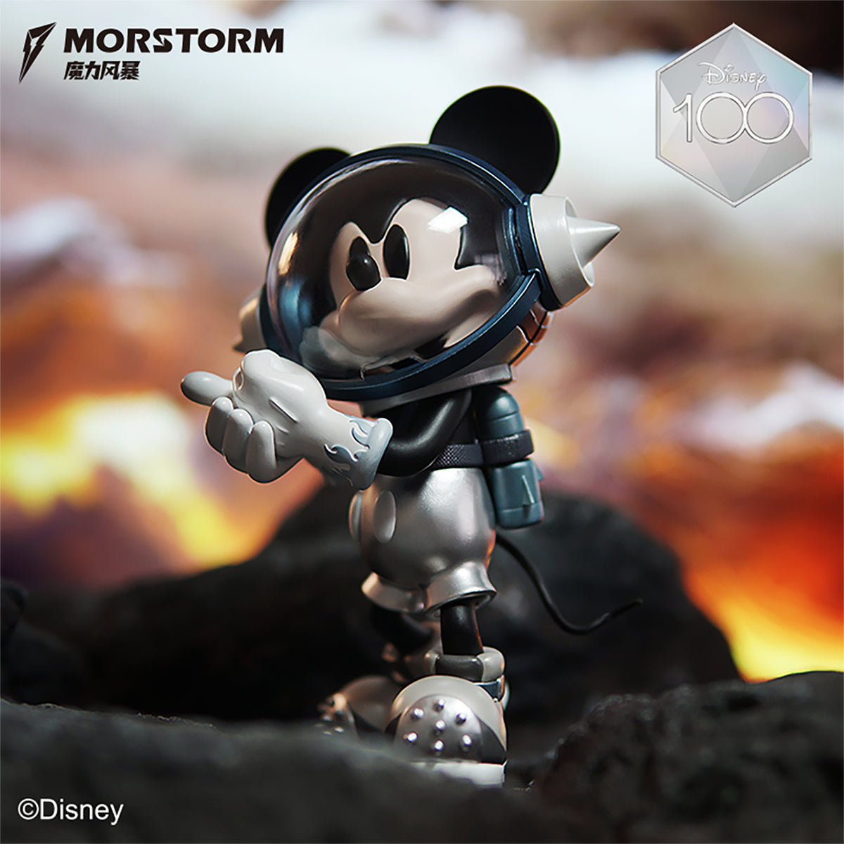 MORSTORM Disney 100th Anniversary Series Space Mickey Art Statue