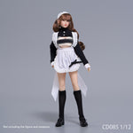Cdtoys Soldado Femenino Estilo Japonés Gyaru Chica Suave Cosplay Maid (Ver.A) Para Figuras