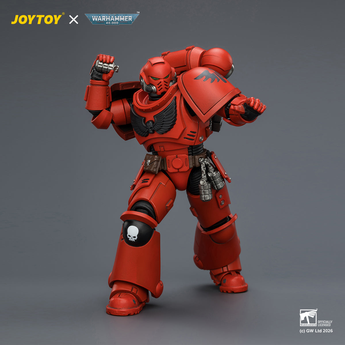 JOYTOY Warhammer 40k Black Templars/Raven Guard/White Scars/Salamanders/Dark Angels/Space Wolves/Imperial Fists/Iron Hands/Blood Angels/Ultramarines Intercessor Bolt Rifle Bolt Pistol Chainsword