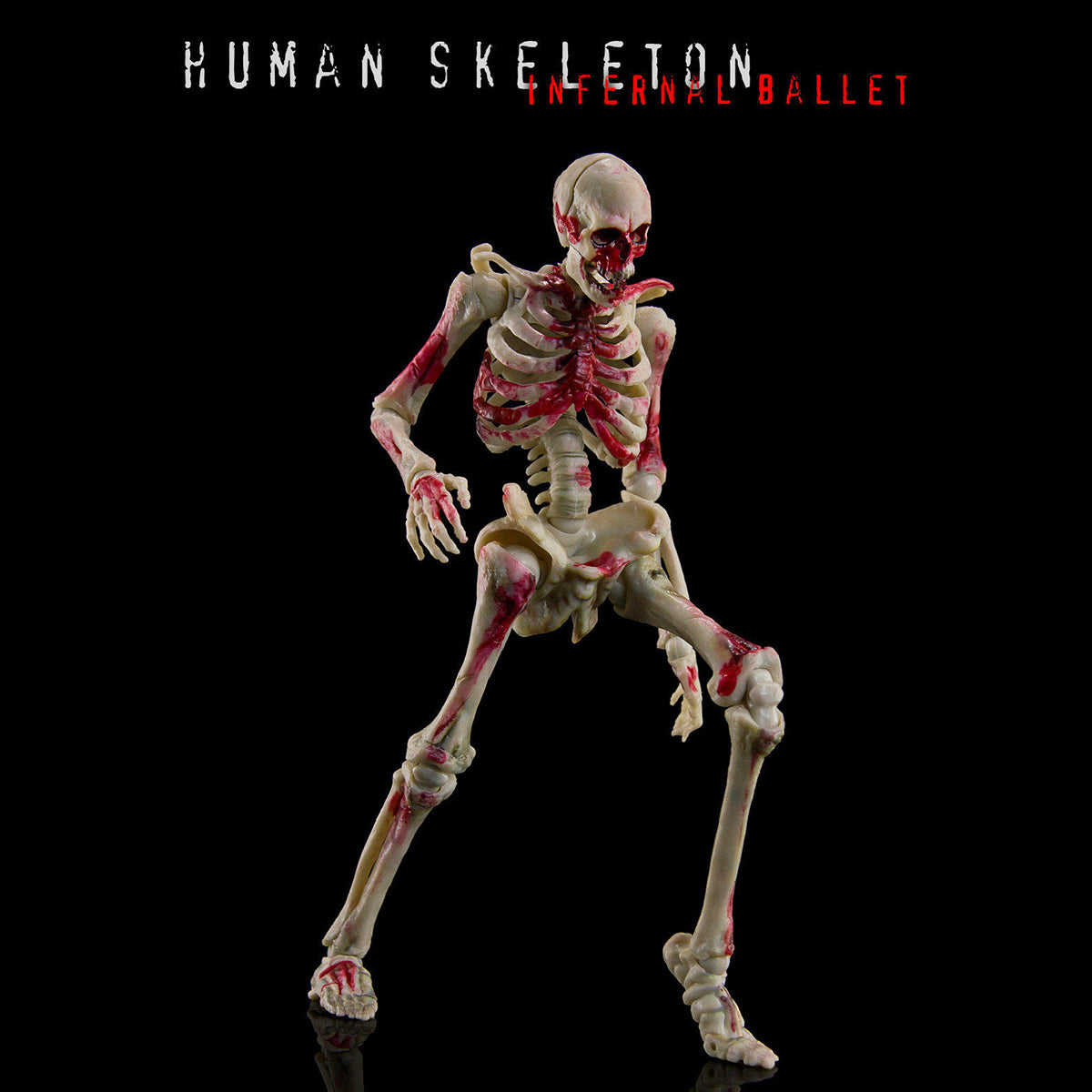 KEEPGOING Biology Classroom Human Skeleton Articulated Model Infernal Ballet 1/12 Scale Action Figure