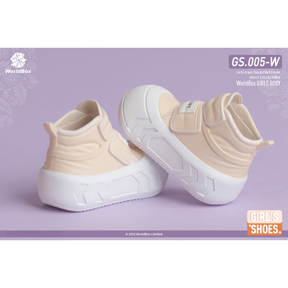 Worldbox Female Fashion Shoes Boots Doll Accessory Fit 1/6 Scale 12-inches Figure