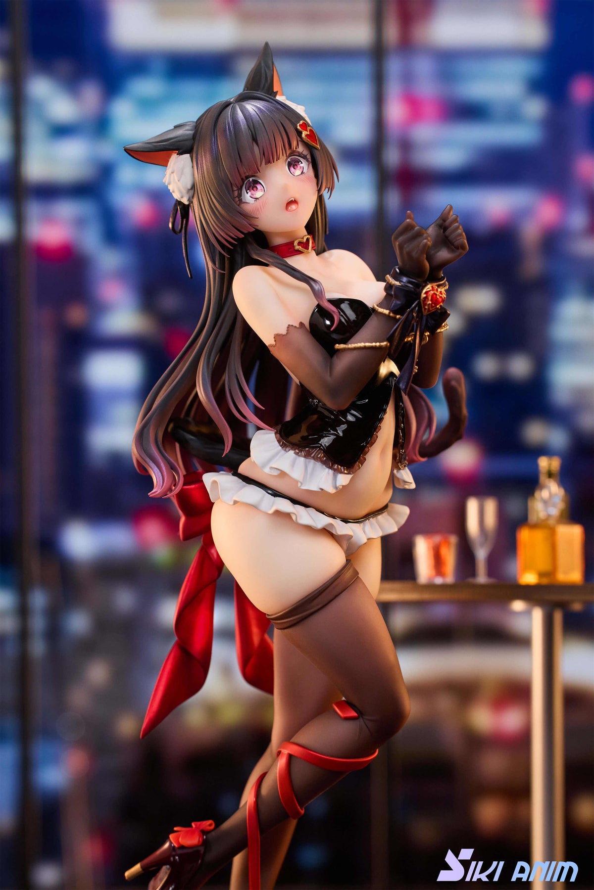SIKI ANIM Rufna The Restrained Cat Deluxe Edition with Wall Scroll Included Anime Figurine