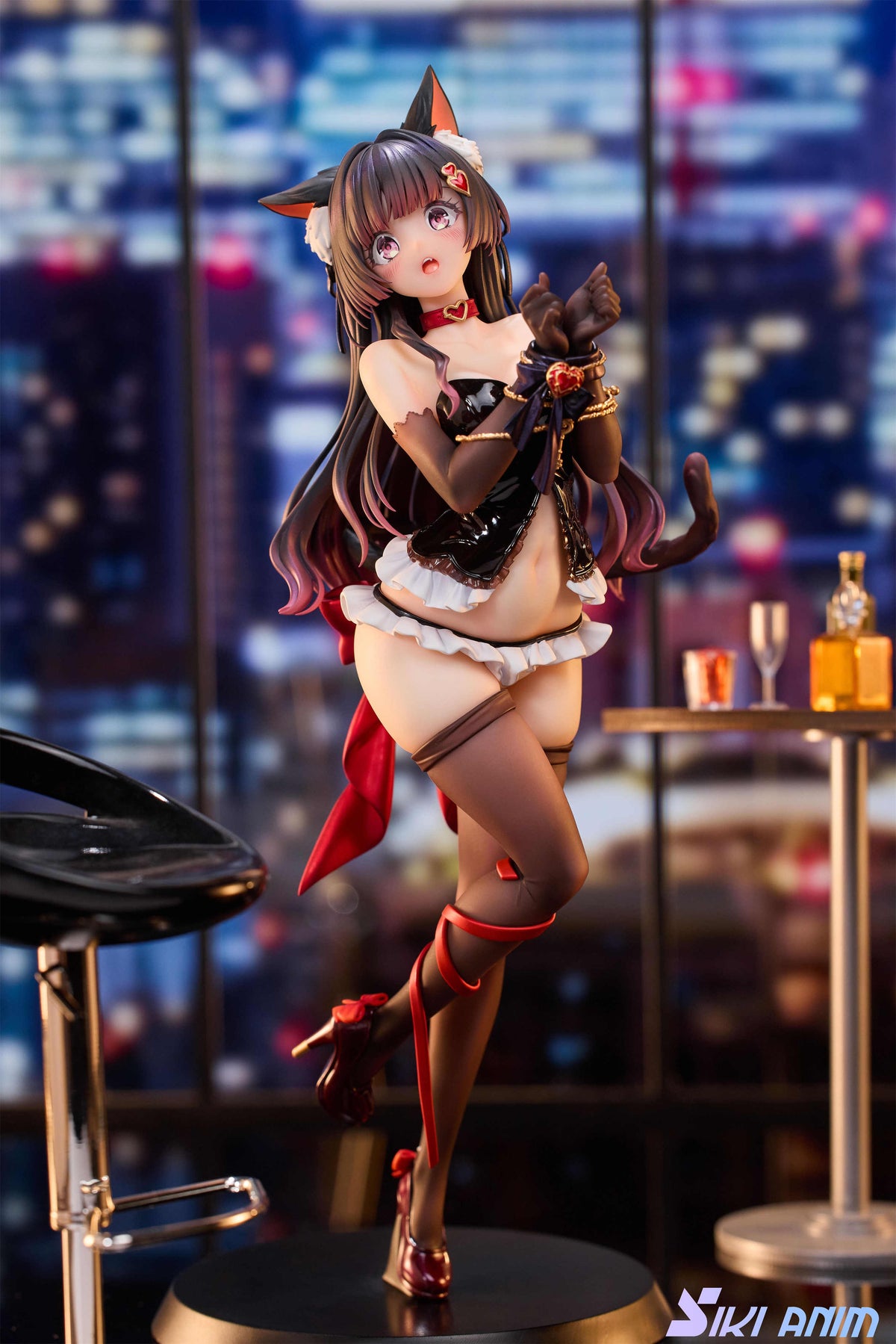 SIKI ANIM Rufna The Restrained Cat Deluxe Edition with Wall Scroll Included Anime Figurine