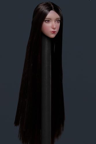 1:12 Scale Female Head Sculpt, Cute Girl Head Sculpture for 6-inch Action Figures