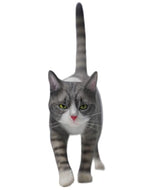Figura de gato coleccionable JXK: modelo Felis Catus, pintada a mano por expertos, resina realista y segura, miniatura a escala 1:6.