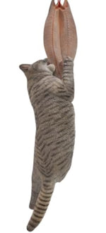 JXK Collectible Cat Figure: Cats That eat Fish 2.0, Expertly Hand-Painted, Lifelike, Safe Resin, 1:6 Scale Miniature Animal Figurine